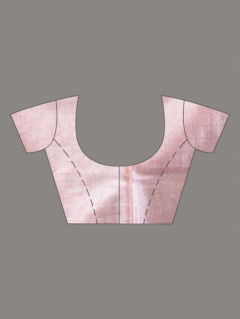 women pink handloom saree with blouse - 21908362 -  Standard Image - 6