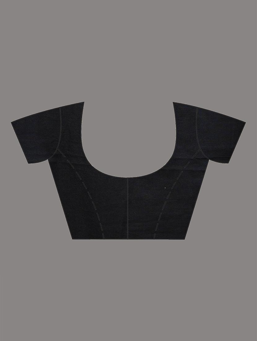 women solid handloom saree with blouse - 21908372 - Standard Image - 6