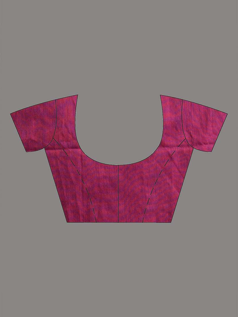women solid handloom saree with blouse - 21908377 - Standard Image - 6