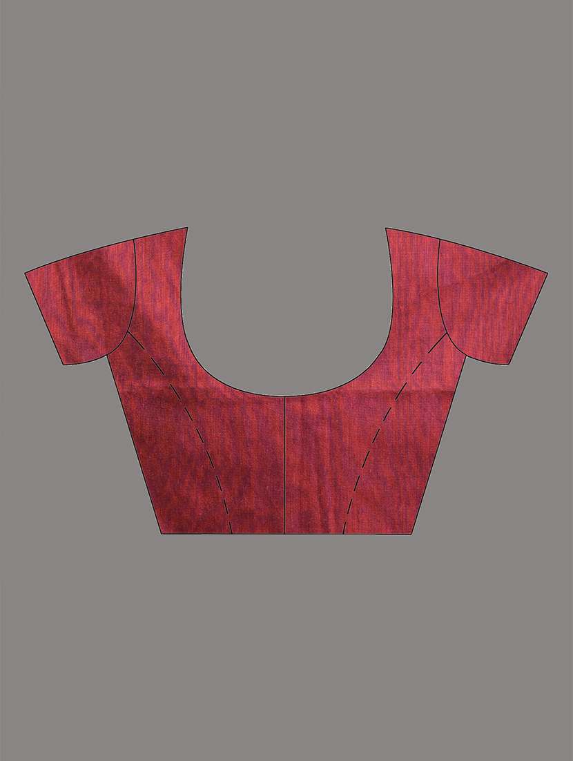 women solid handloom saree with blouse - 21908381 - Standard Image - 6