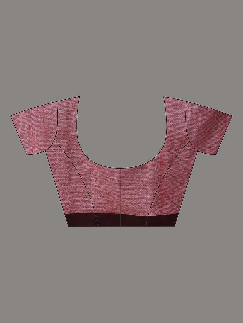 women striped handloom saree with blouse - 21908386 -  Standard Image - 6