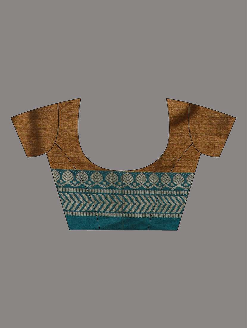 women solid with bordered saree with blouse - 21908396 -  Standard Image - 6