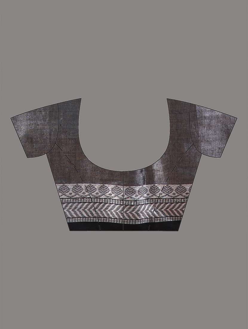 women solid with bordered saree with blouse - 21908397 - Standard Image - 6