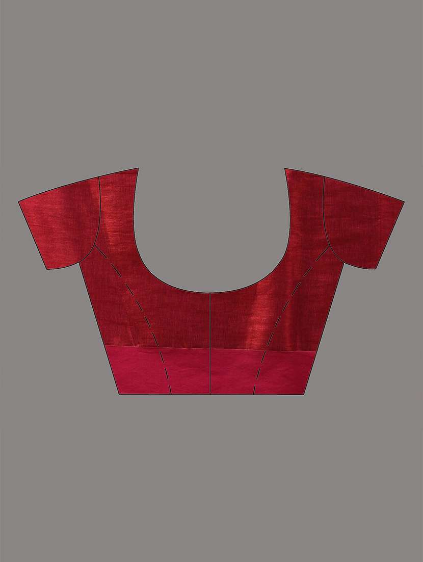 women solid with bordered saree with blouse - 21908406 - Standard Image - 6