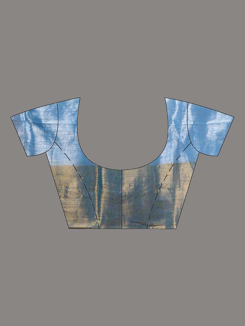 women color block casual wear saree with blouse - 21908410 -  Standard Image - 6