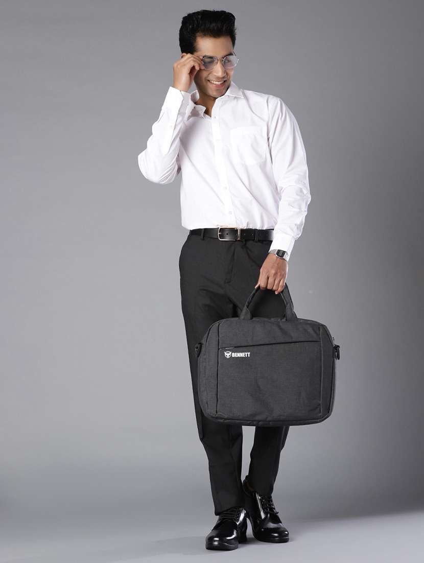 men solid mid rise flat front formal trouser - 21908728 -  Standard Image - 4