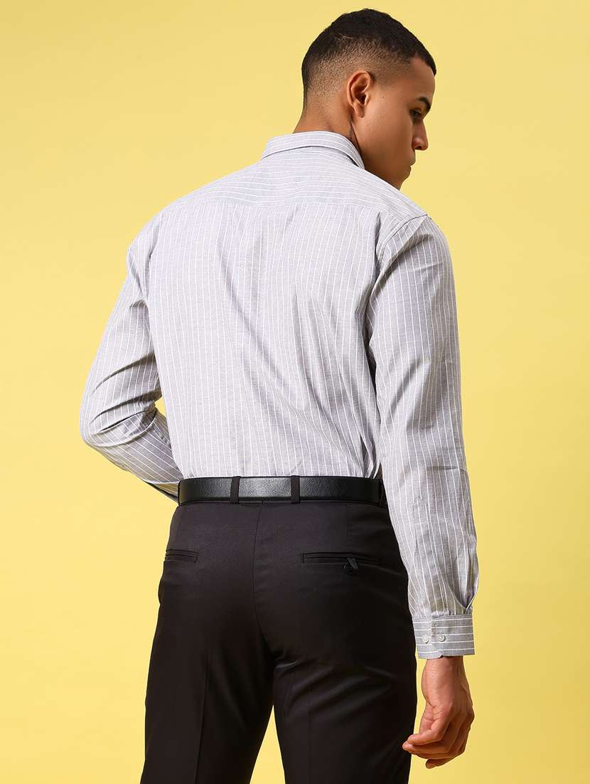 men striped long sleeve regular fit formal shirt - 21908732 -  Standard Image - 4