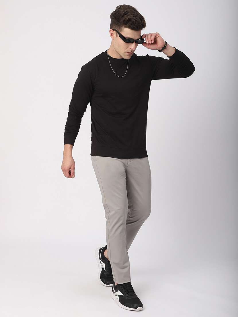 men solid long sleeve regular fit t-shirt - 21908783 -  Standard Image - 4