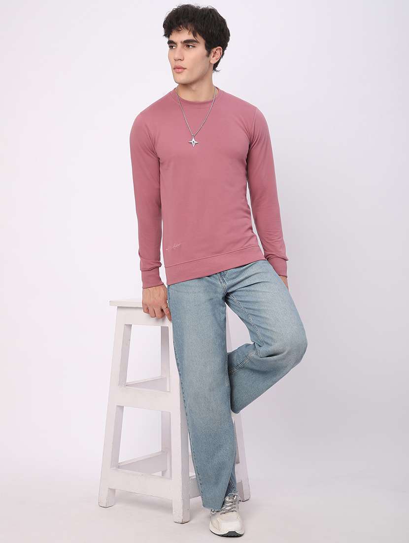 men solid long sleeve regular fit t-shirt - 21908789 -  Standard Image - 4