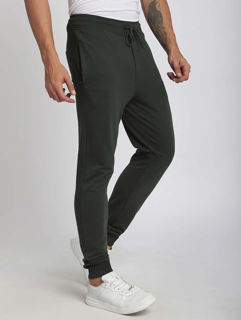 men solid mid rise regular fit jogger - 21908792 -  Standard Image - 1
