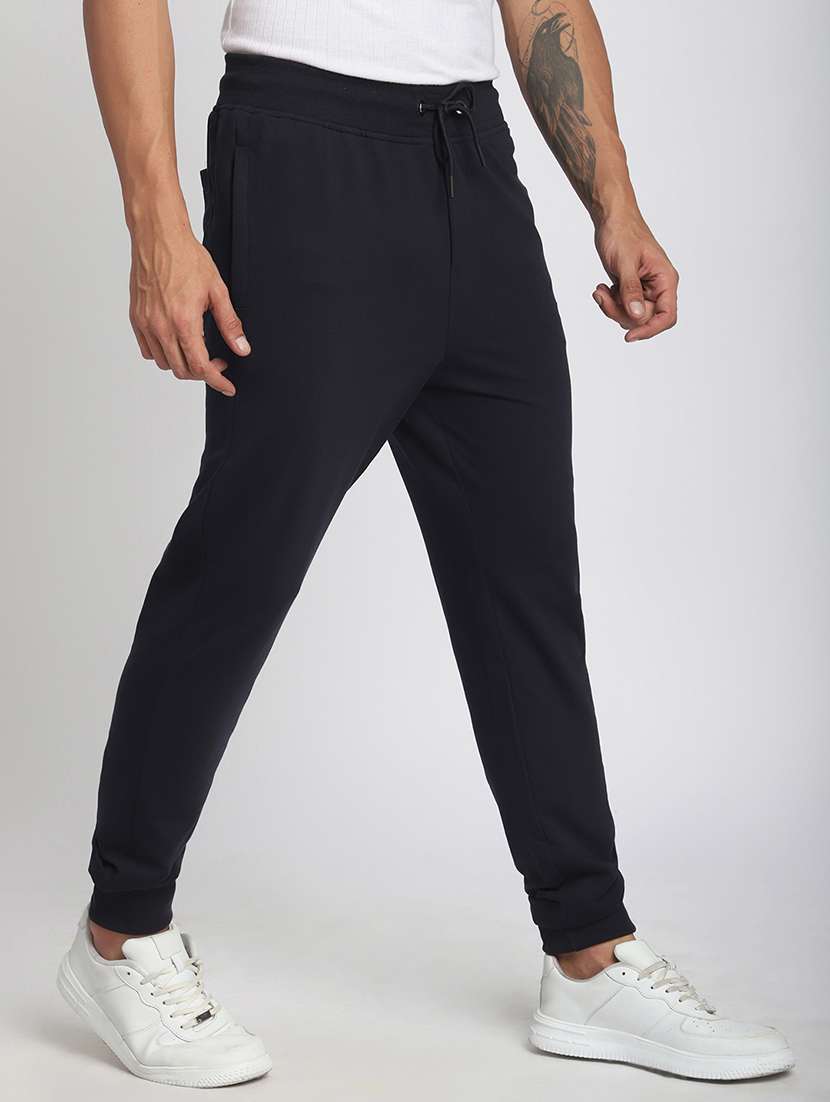 men solid mid rise regular fit jogger - 21908797 -  Standard Image - 1