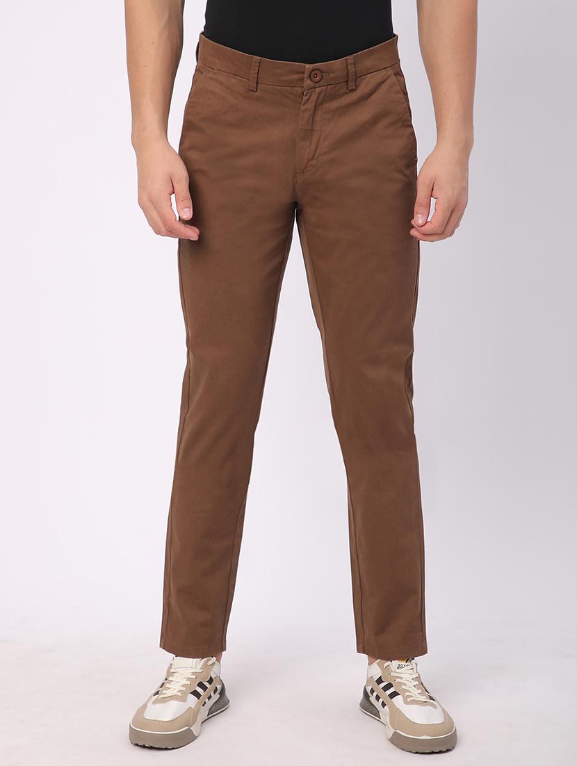 men solid mid rise chinos casual trouser - 21908804 - Zoom Image - 0