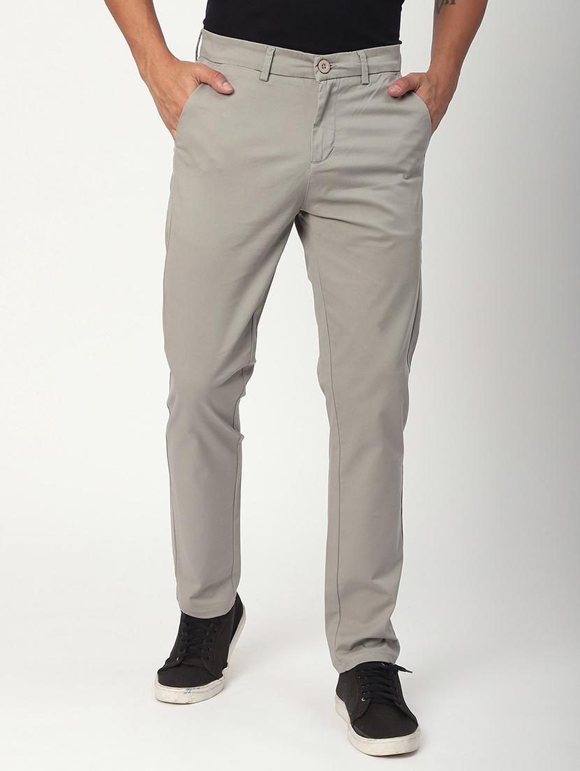men solid mid rise chinos casual trouser - 21908814 -  Zoom Image - 0