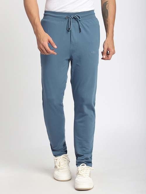 men solid mid rise full length track pant - 21908818 -  Standard Image - 0