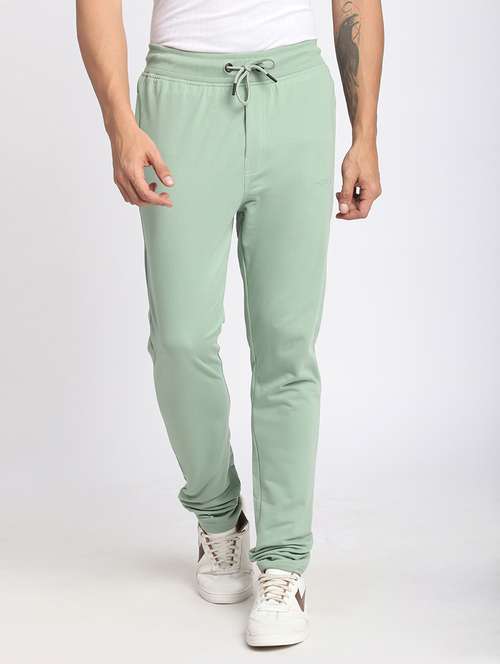 men solid mid rise full length track pant - 21908822 -  Standard Image - 0