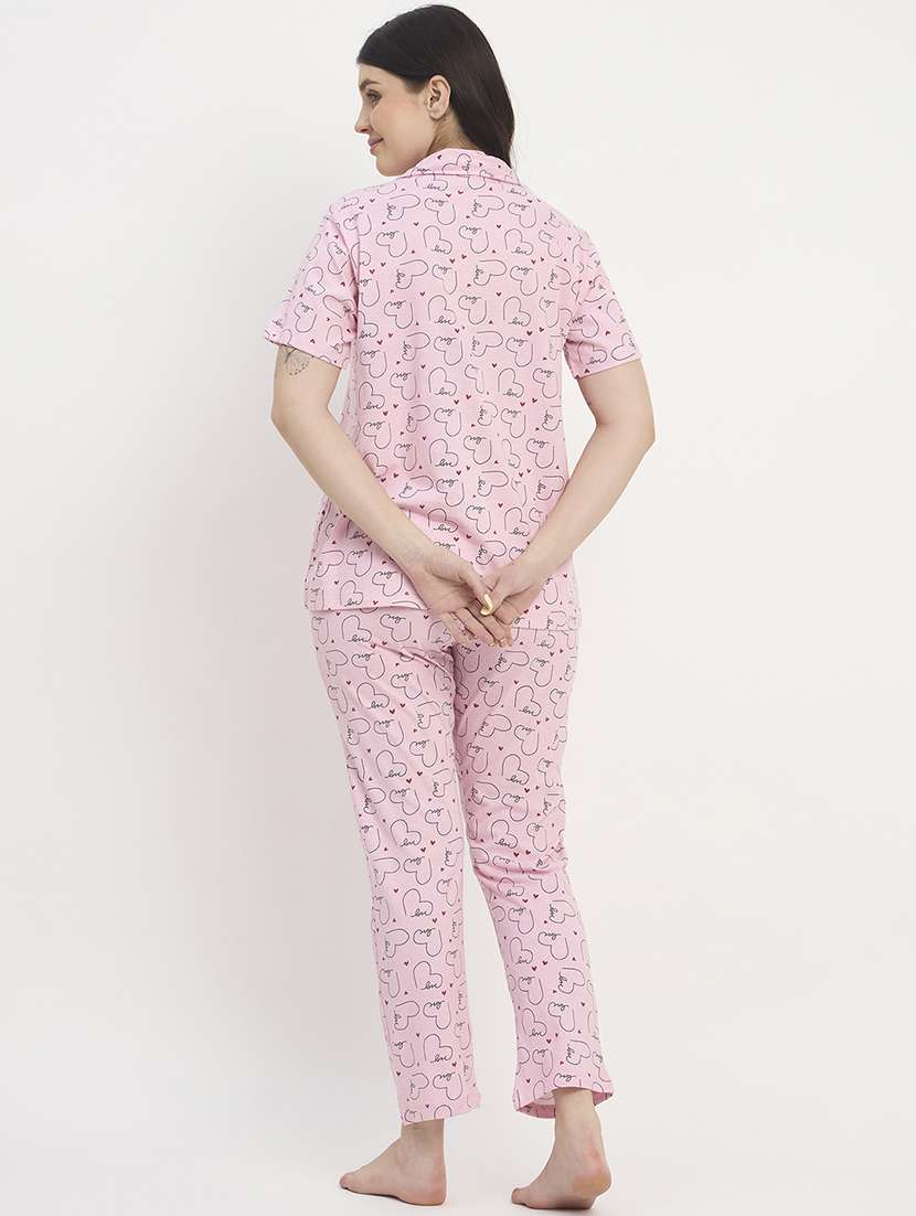 women printed nightwear pyjama set - 21908828 -  Standard Image - 4