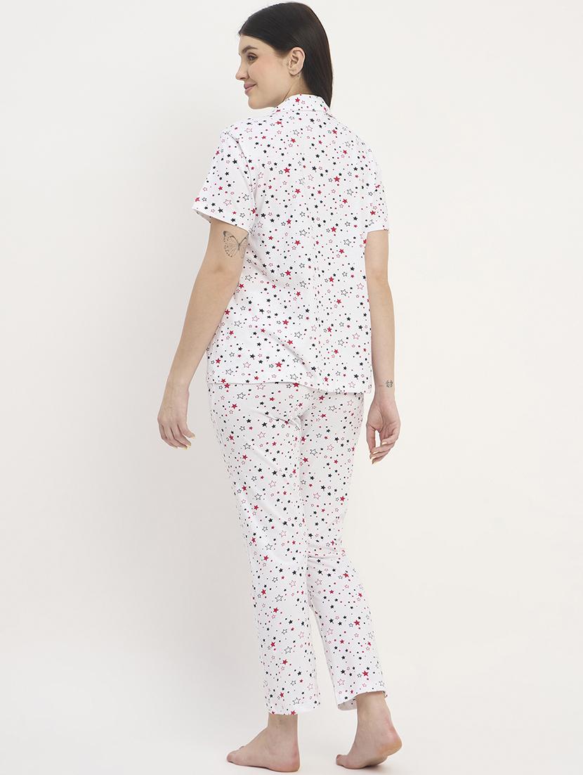 women printed nightwear pyjama set - 21908832 - Standard Image - 4