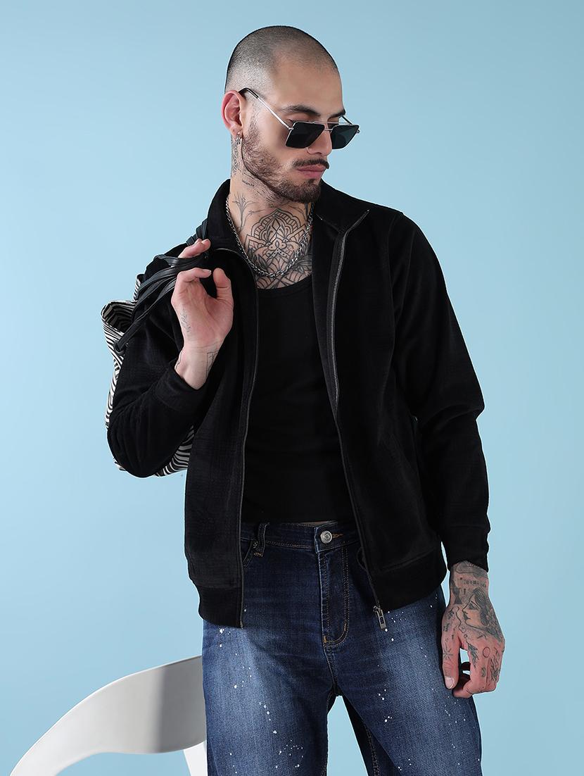 men black checkered long sleeve casual jacket - 21908864 - Zoom Image - 0