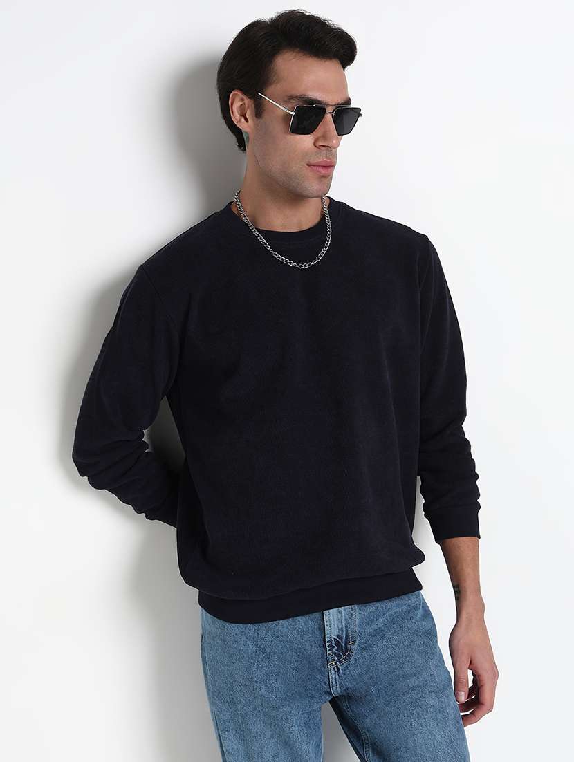 men plain long sleeves sweatshirt