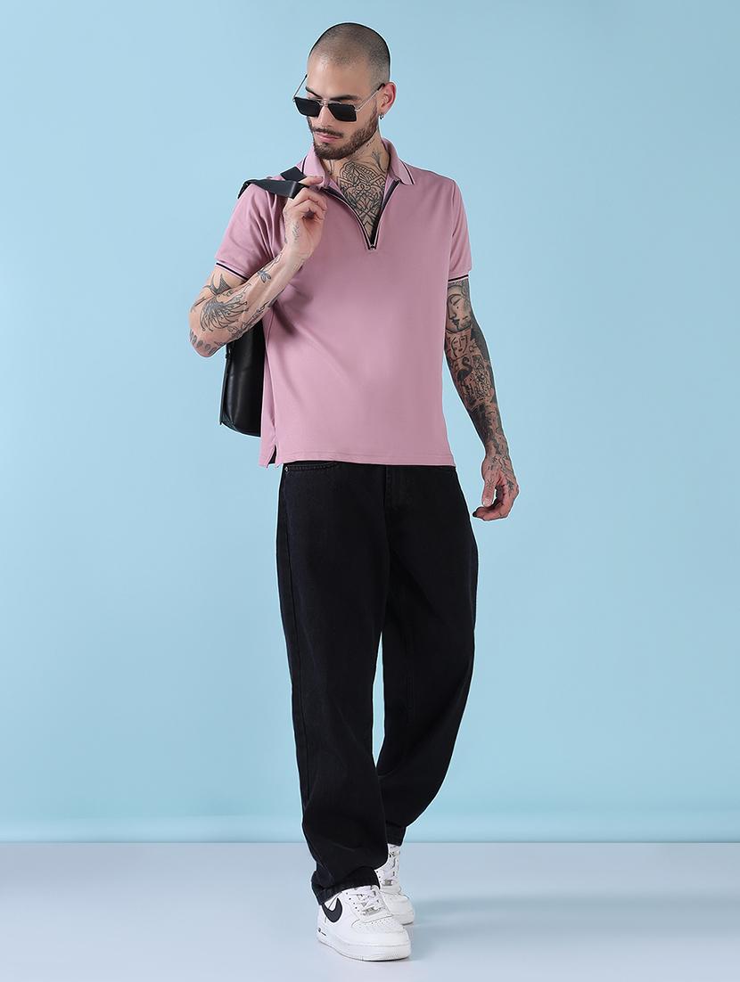 men solid short sleeve regualr fit polo t-shirt - 21908880 - Standard Image - 4