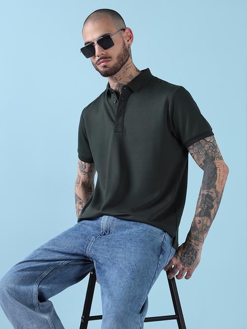 men solid short sleeve regualr fit polo t-shirt - 21908882 -  Standard Image - 0