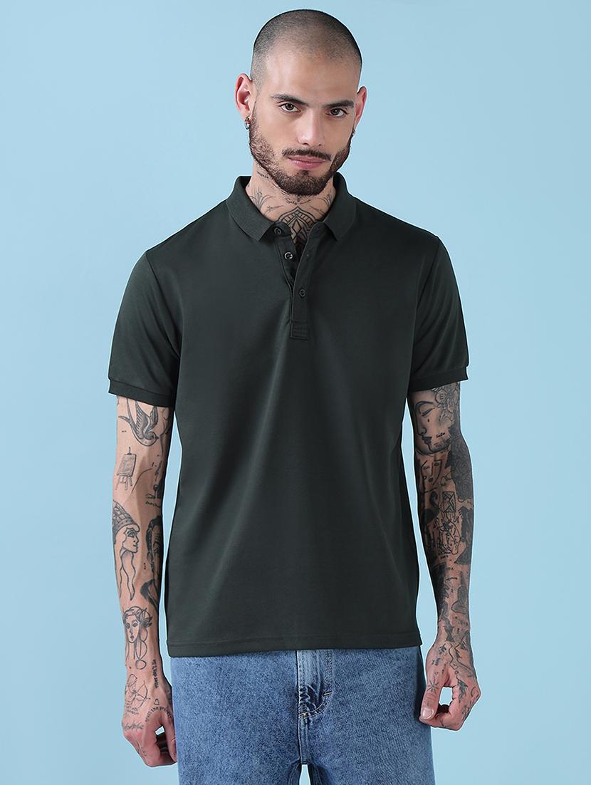 men solid short sleeve regualr fit polo t-shirt - 21908882 -  Standard Image - 1