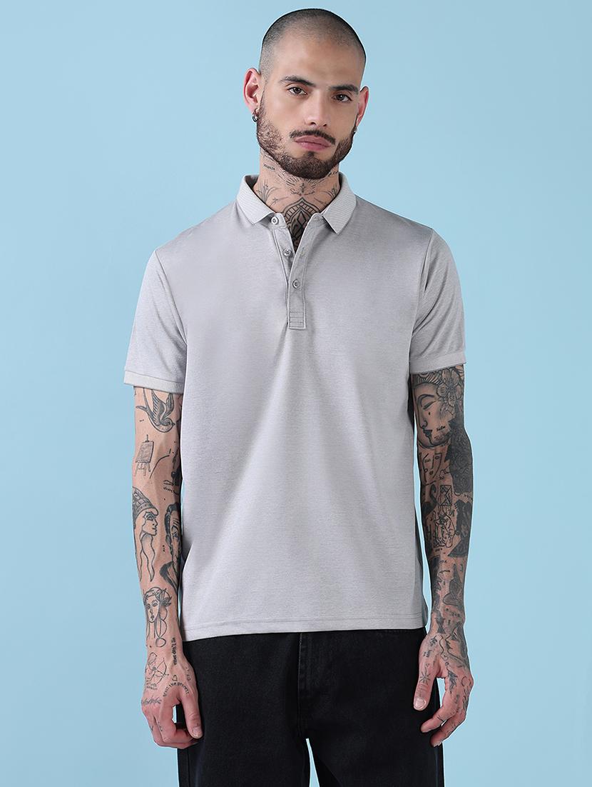 men solid short sleeve regualr fit polo t-shirt - 21908883 -  Standard Image - 1