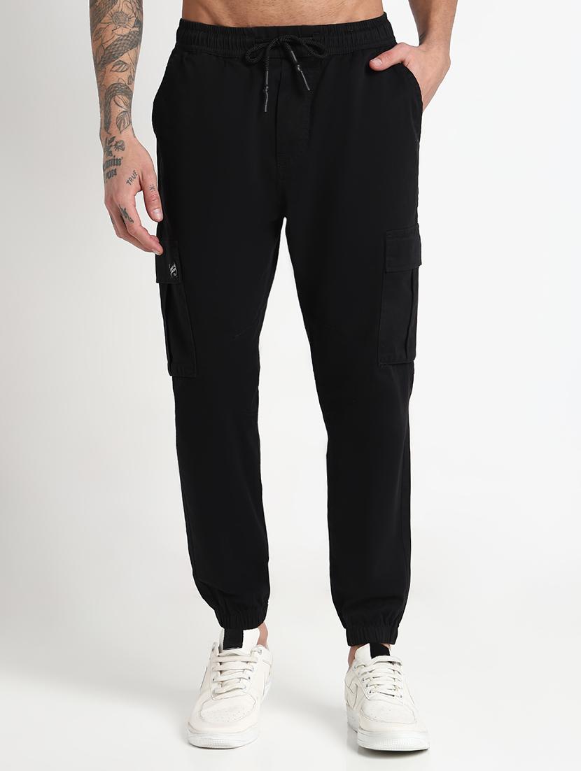 men solid mid rise relaxed fit jogger - 21908893 - Standard Image - 1