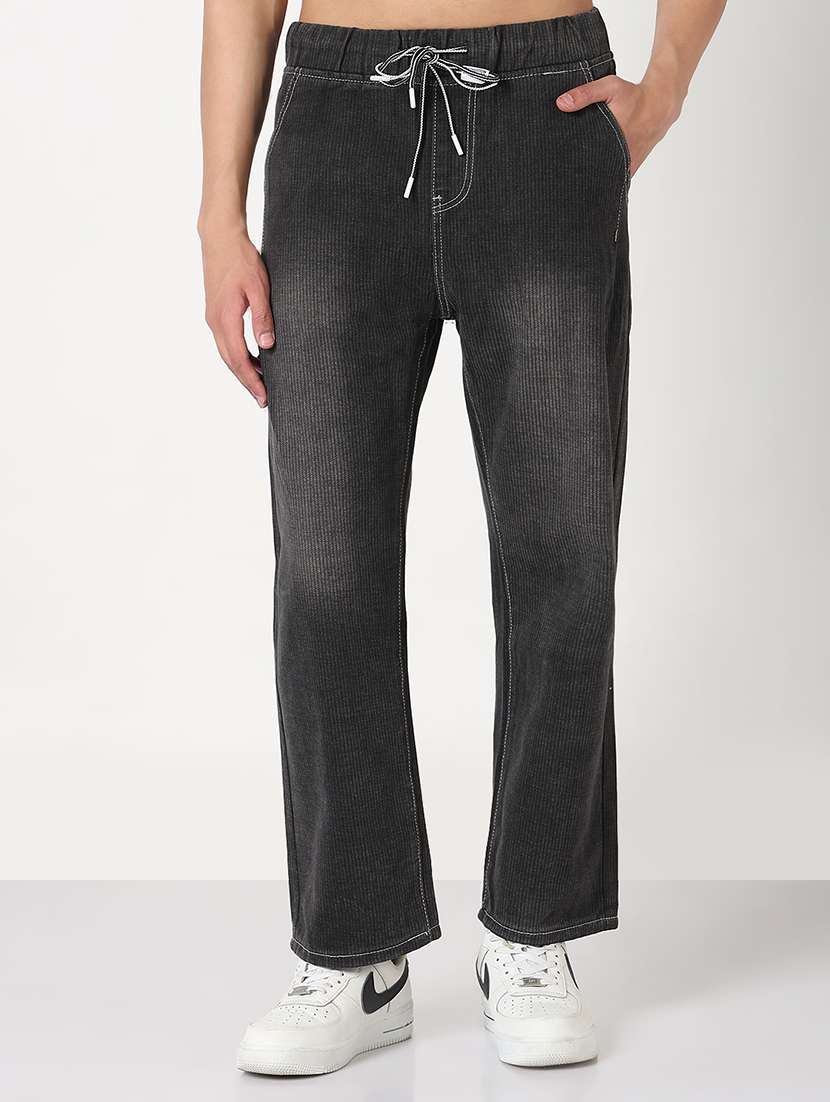 men solid mid rise straight fit jean - 21908966 -  Standard Image - 1