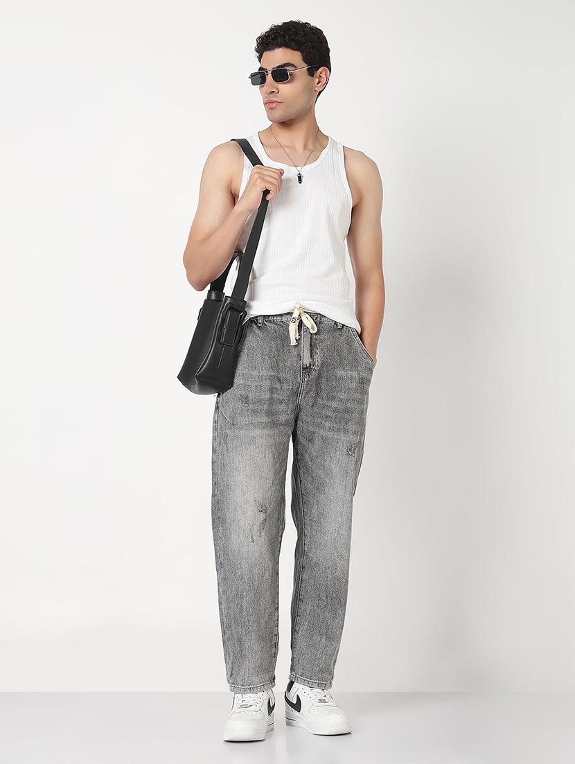 men solid mid rise straight fit jean - 21908969 - Standard Image - 4