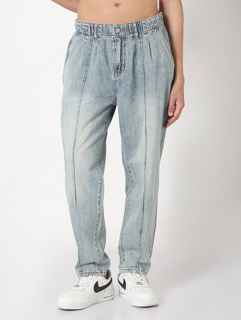 men solid mid rise relaxed fit jean - 21908971 -  Standard Image - 1