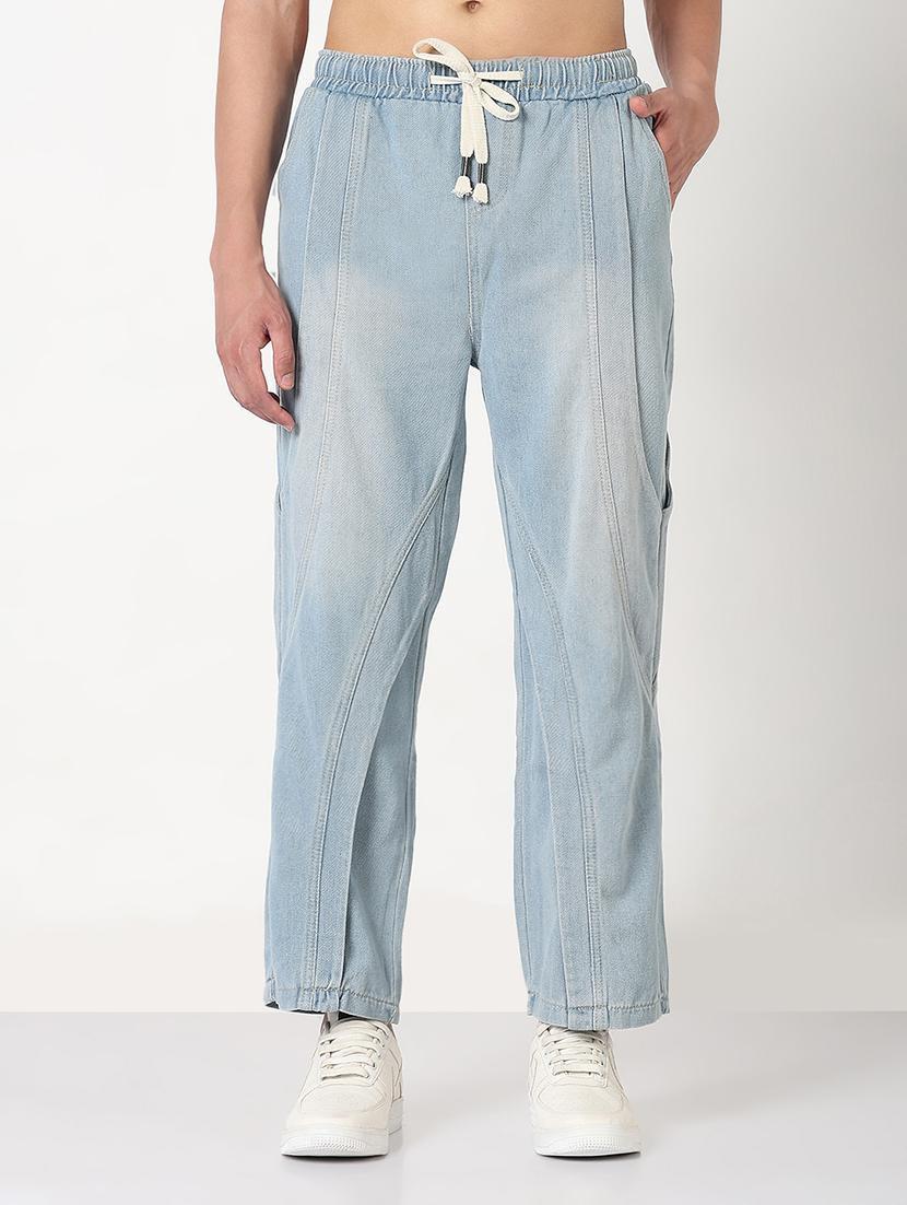 men solid mid rise straight fit jean - 21908972 - Standard Image - 1