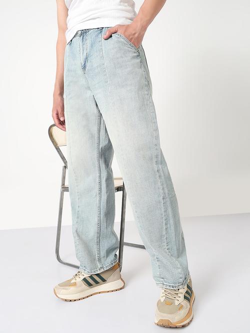 men solid mid rise straight fit jean - 21908973 -  Standard Image - 0