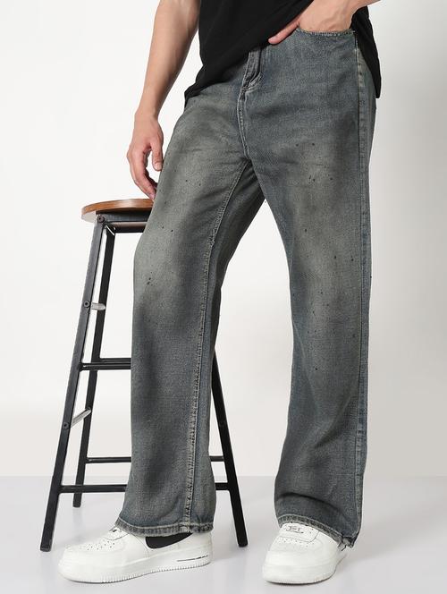men solid mid rise straight fit jean - 21908976 - Standard Image - 0