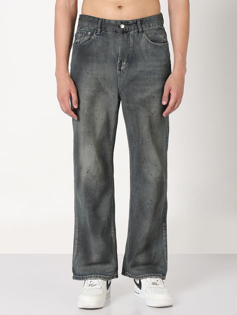 men solid mid rise straight fit jean - 21908976 - Standard Image - 1