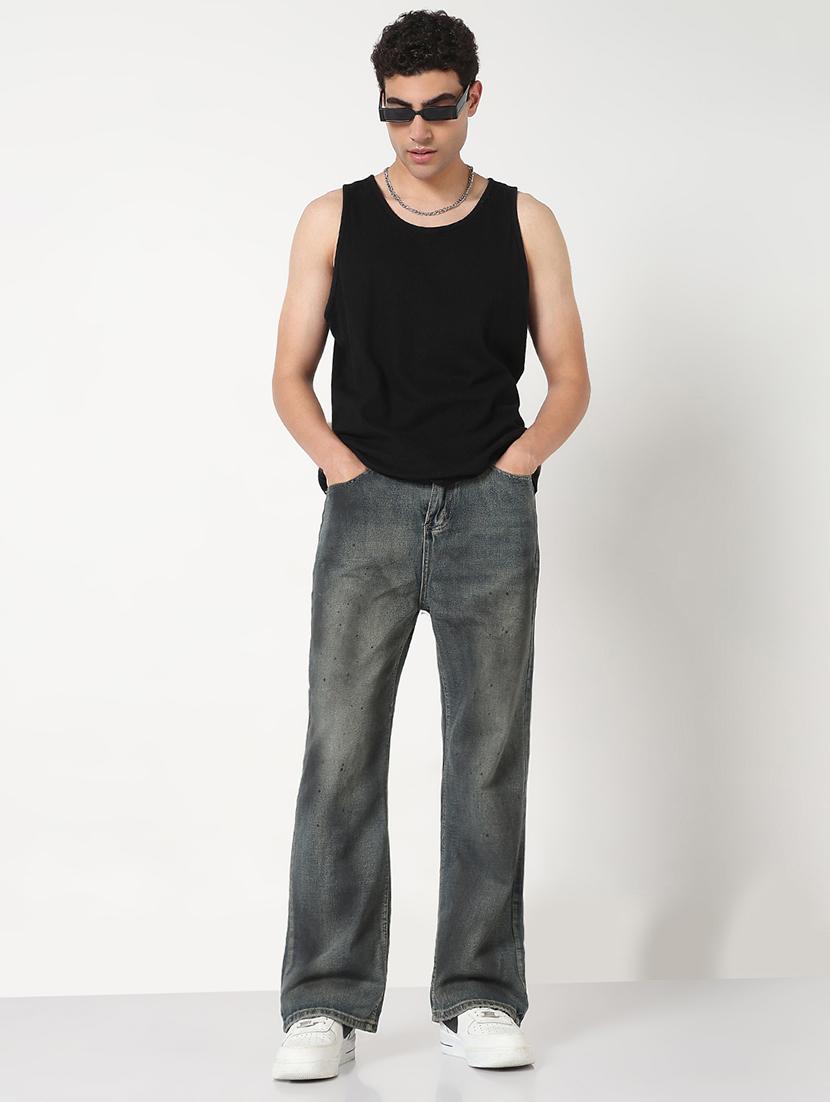 men solid mid rise straight fit jean - 21908976 - Standard Image - 4