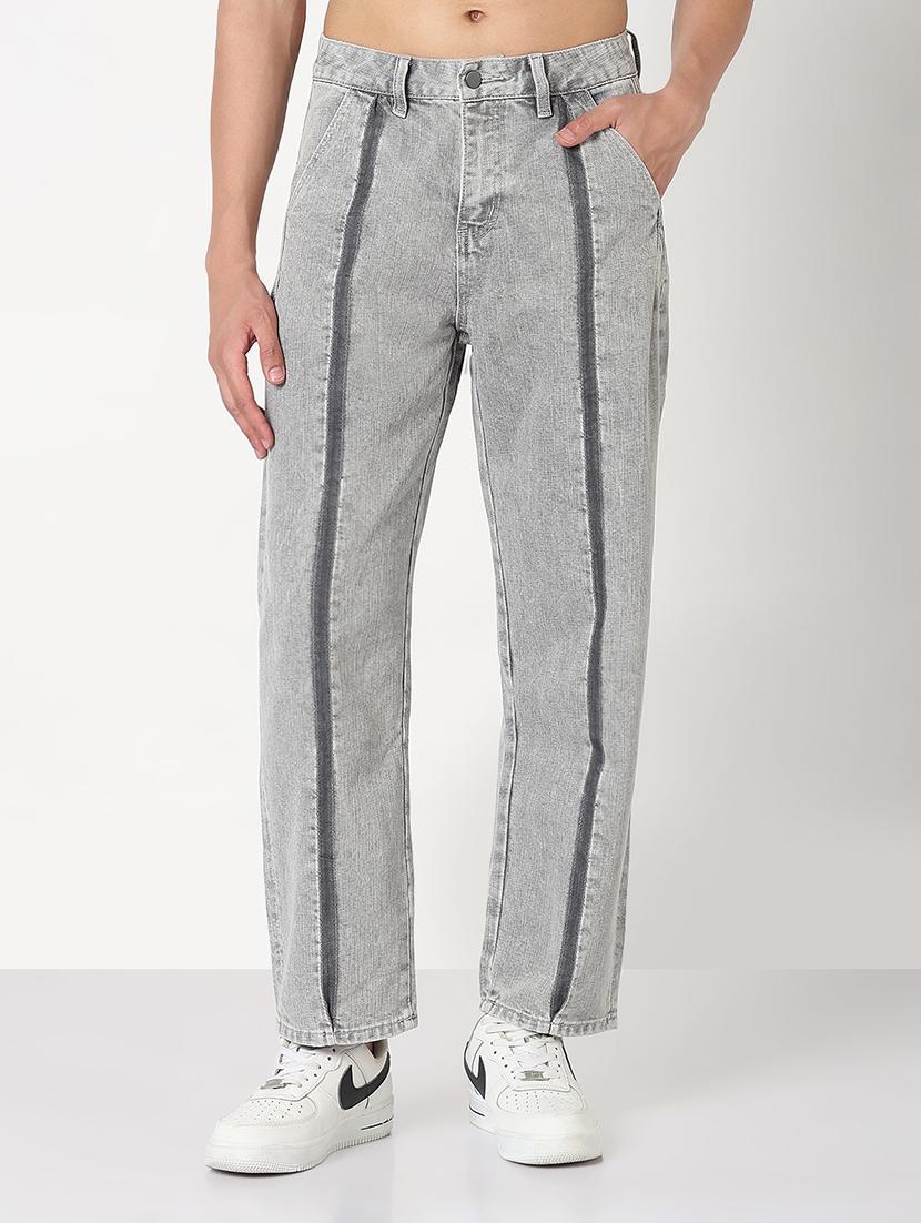 men solid mid rise straight fit jean - 21908985 -  Standard Image - 1