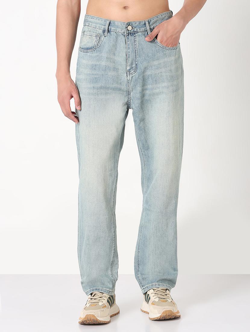 men solid mid rise straight fit jean - 21908986 -  Standard Image - 1