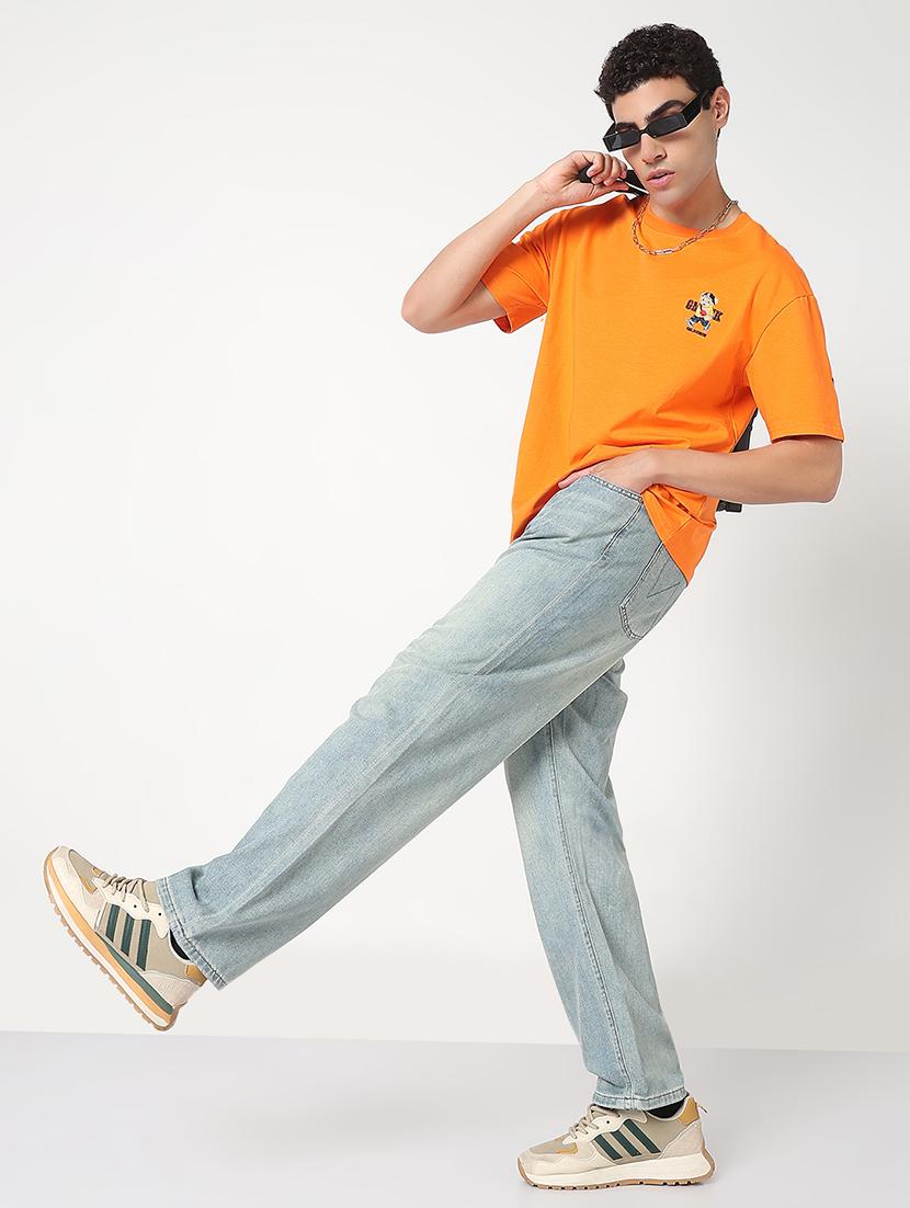 men solid mid rise straight fit jean - 21908986 - Standard Image - 4