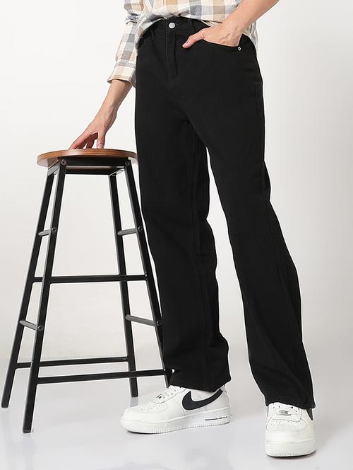 men solid mid rise straight fit jean - 21908992 - Standard Image - 0