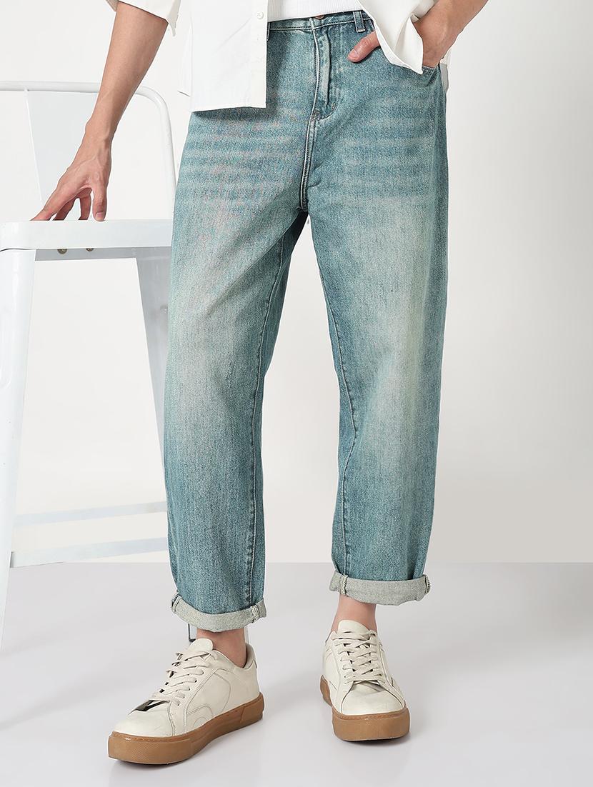men solid mid rise baggy jean - 21908996 -  Zoom Image - 0