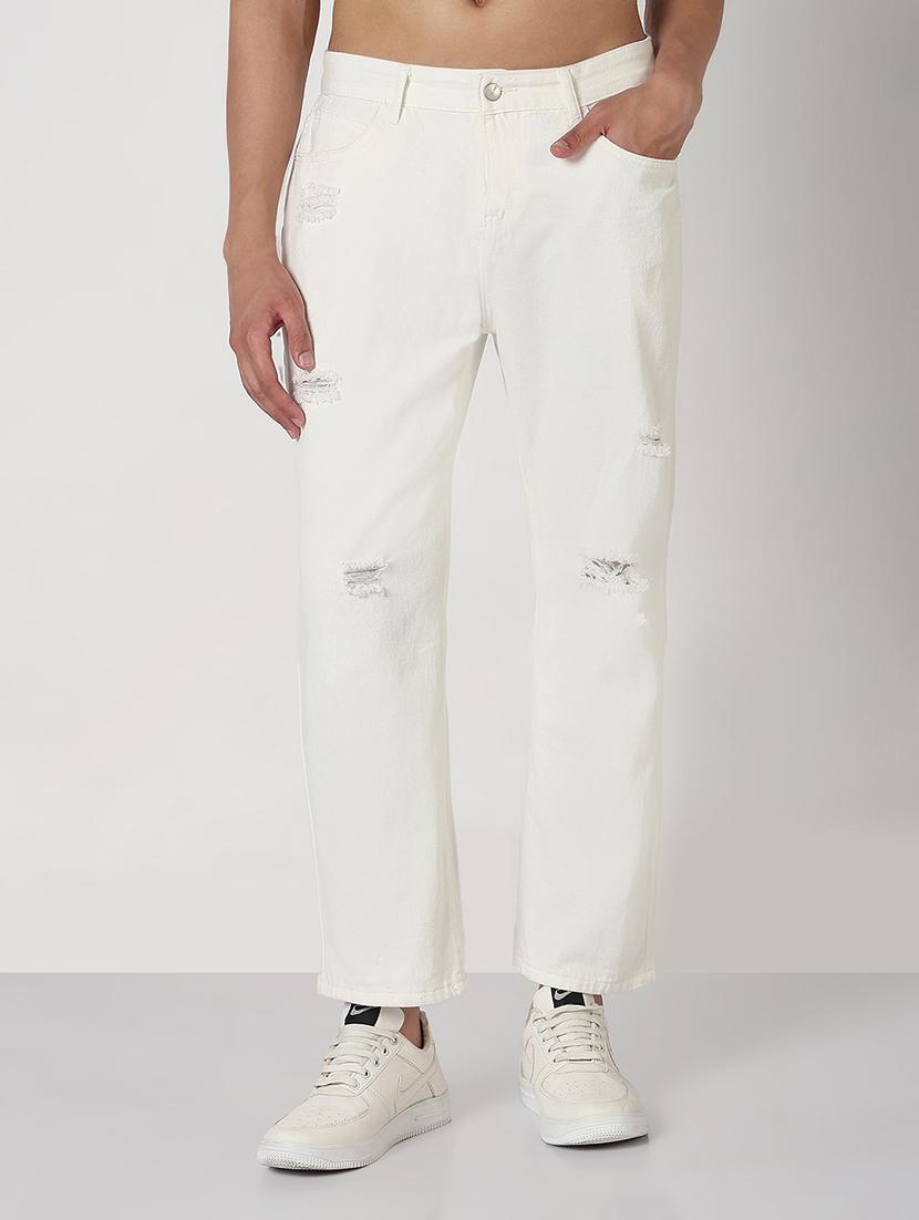 men distressed mid rise straight fit jean - 21908998 -  Standard Image - 1