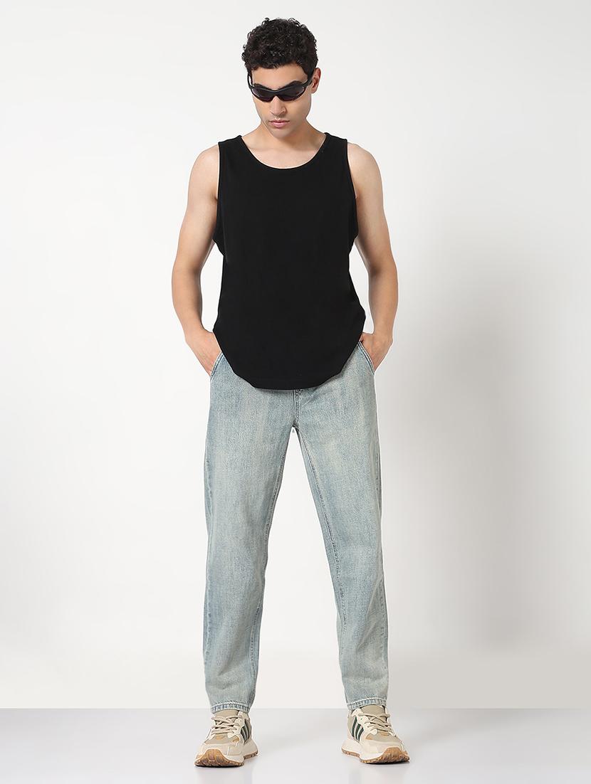 men solid mid rise straight fit jean - 21909001 - Standard Image - 4