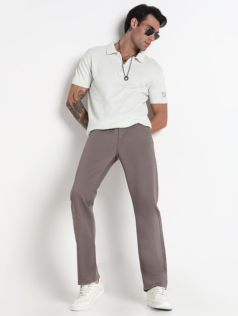 men solid mid rise straight fit jean - 21909008 - Standard Image - 4