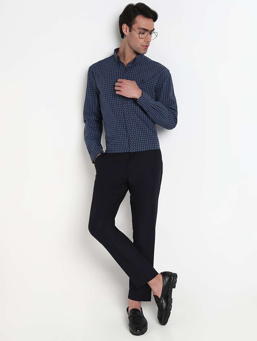 men checkered collared long sleeves casual shirt - 21909038 -  Standard Image - 4