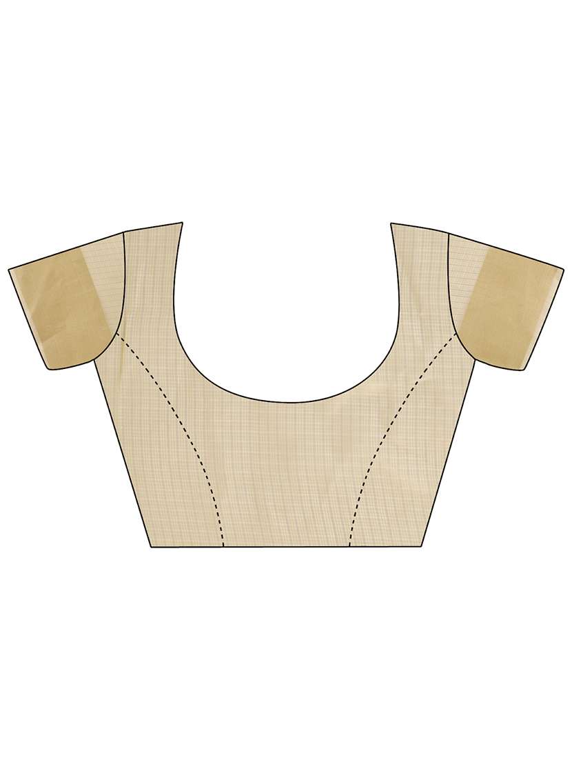 women solid with bordered saree with blouse - 21909372 -  Standard Image - 4