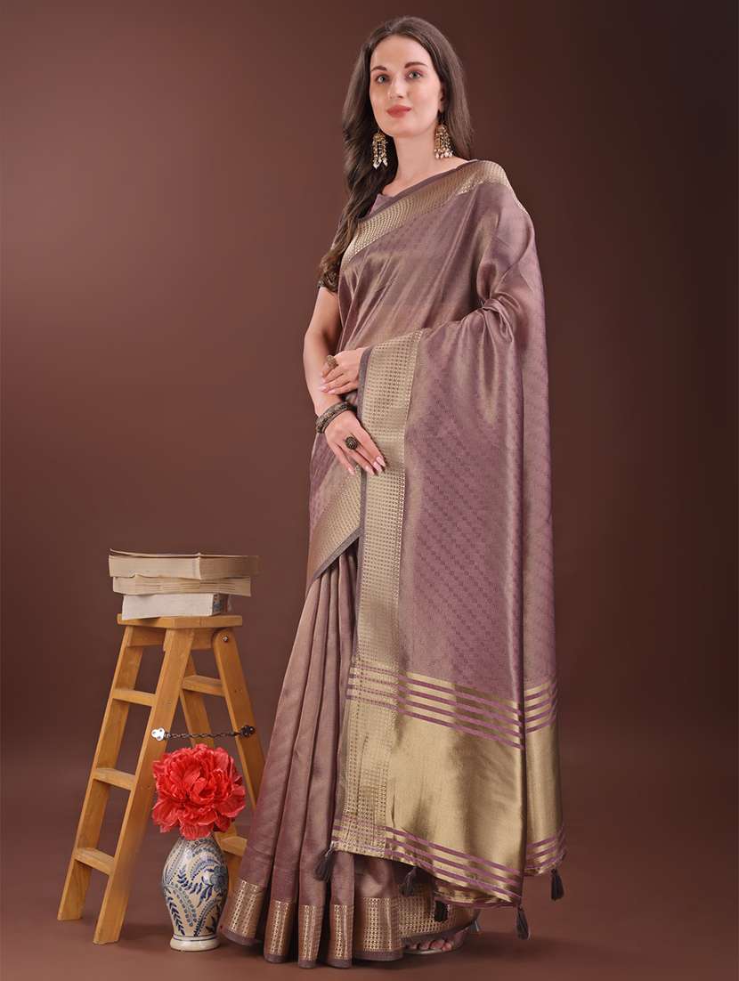 women self design bordered saree with blouse - 21909380 -  Standard Image - 1