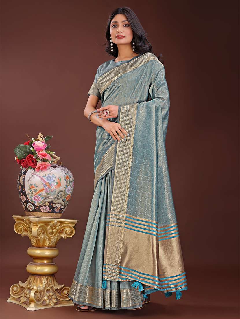 women self design bordered saree with blouse - 21909381 -  Standard Image - 1