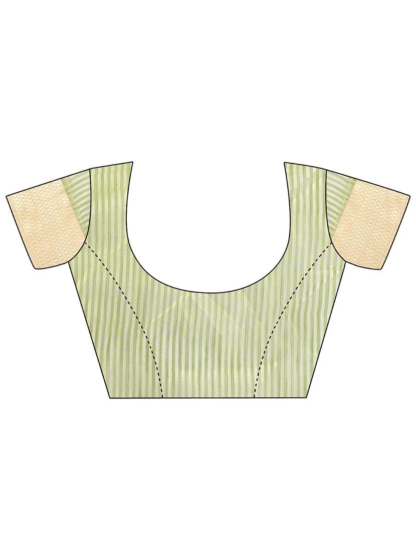 women striped bordered saree with blouse - 21909389 -  Standard Image - 4