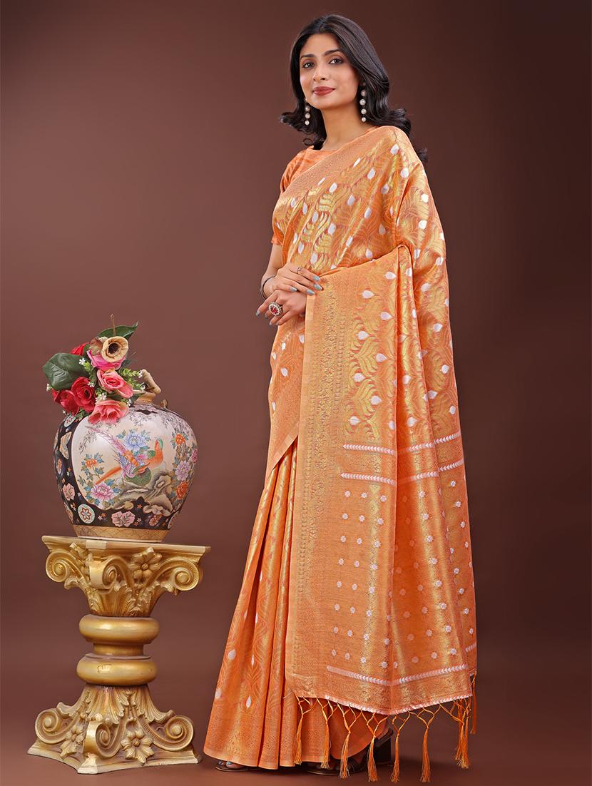 women self design banarasi saree with blouse - 21909399 - Standard Image - 1
